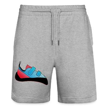 Chaussure de bloc - Short de jogging bio TRAINER Stanley/Stella unisexe - gris chiné - Devant - Nik (191cm) & Marisol (170cm)