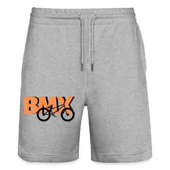 T-shirt BMX Freestyle Pro - Short de jogging bio TRAINER Stanley/Stella unisexe - gris chiné - Devant - Nik (191cm) & Marisol (170cm)