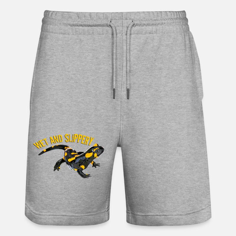 Salamandre de feu - Short de jogging bio TRAINER Stanley/Stella unisexe - gris chiné