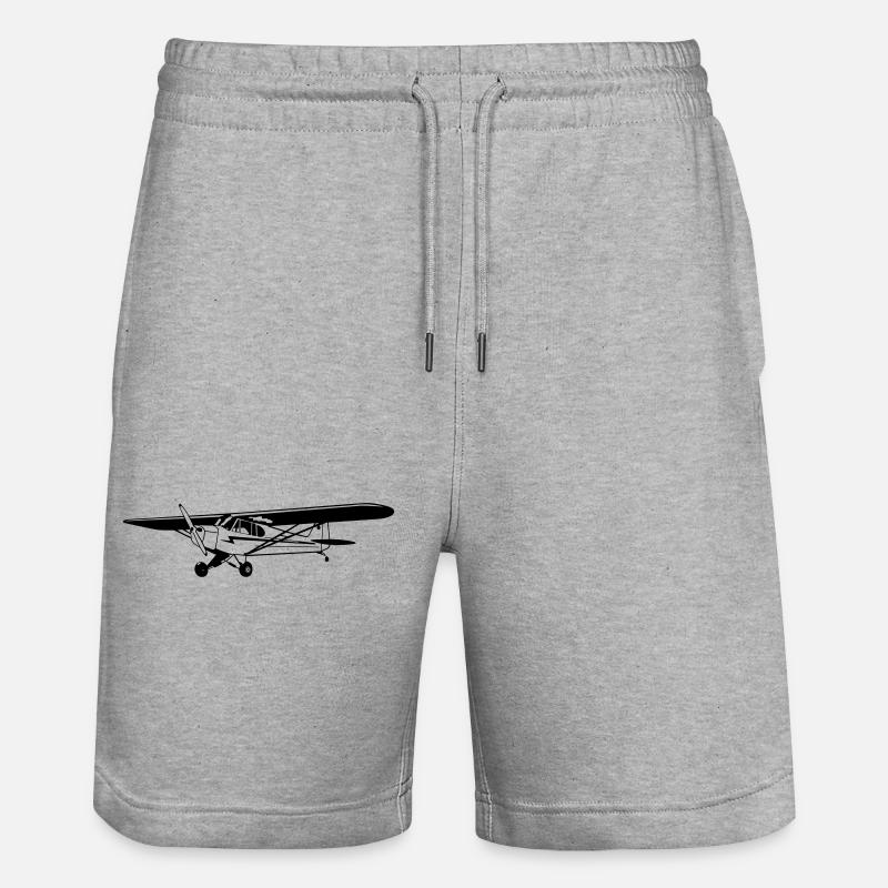 Piper Cub - Short de jogging bio TRAINER Stanley/Stella unisexe - gris chiné