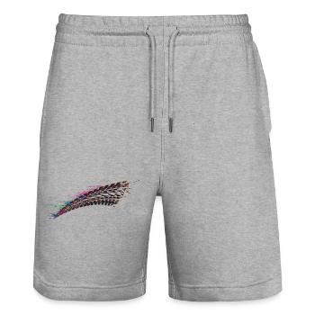 coloré voiture pneu bande de roulement frein piste graffiti - Short de jogging bio TRAINER Stanley/Stella unisexe - gris chiné - Devant - Nik (191cm) & Marisol (170cm)