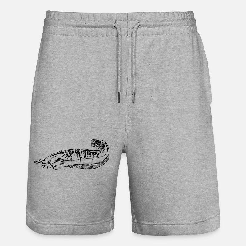 Silure - pêche silure - Short de jogging bio TRAINER Stanley/Stella unisexe - gris chiné