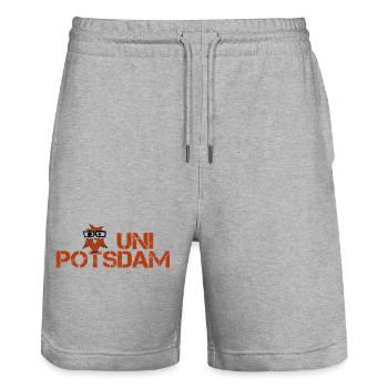 UNI POTSDAM - Short de jogging bio TRAINER Stanley/Stella unisexe - gris chiné - Devant - Nik (191cm) & Marisol (170cm)