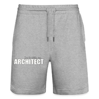 ARCHITECTE - Short de jogging bio TRAINER Stanley/Stella unisexe - gris chiné - Devant - Nik (191cm) & Marisol (170cm)