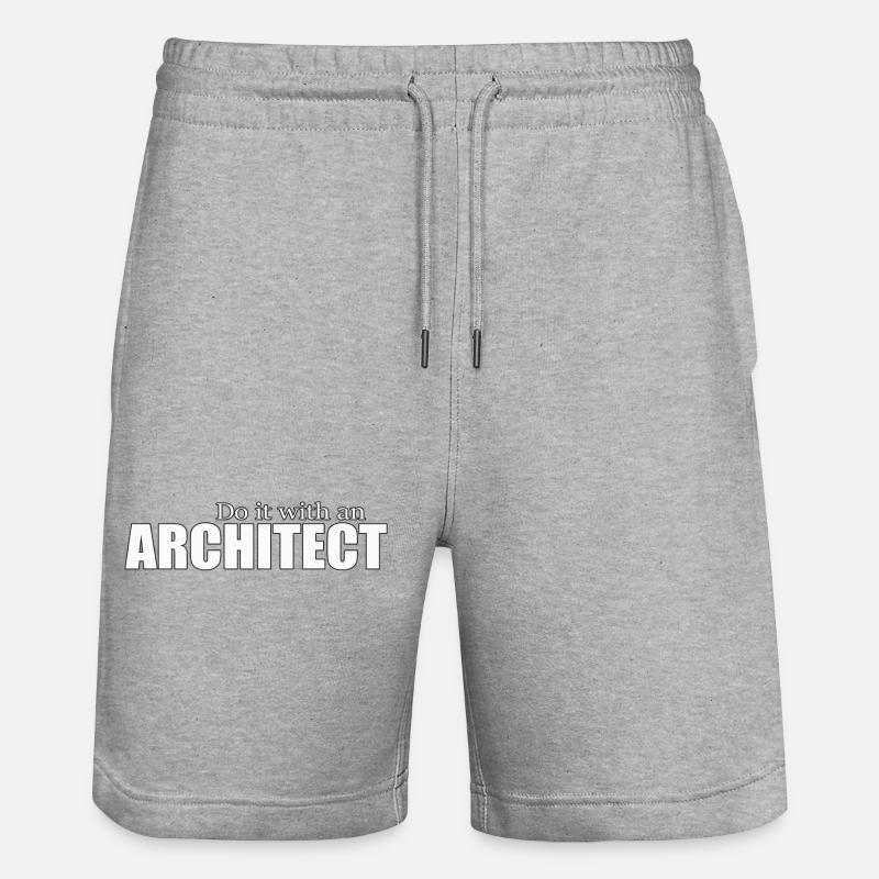 ARCHITECTE - Short de jogging bio TRAINER Stanley/Stella unisexe - gris chiné