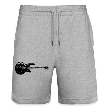 Tee shirt rock - Short de jogging bio TRAINER Stanley/Stella unisexe - gris chiné - Devant - Nik (191cm) & Marisol (170cm)