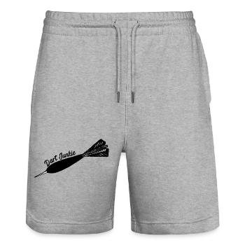 Fléchettes, fléchettes, fléchettes, t-shirt de fléchettes, chemise de fléchettes - Short de jogging bio TRAINER Stanley/Stella unisexe - gris chiné - Devant - Nik (191cm) & Marisol (170cm)