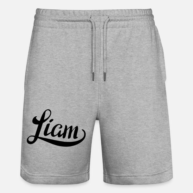 Nome Liam - Pantaloncini da jogger ecologici unisex Trainer di Stanley/Stella - grigio melange