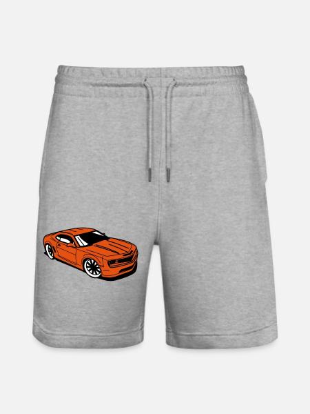 Sports car camaro - Stanley/Stella Trainer Unisex Organic Jogging Shorts - heather grey