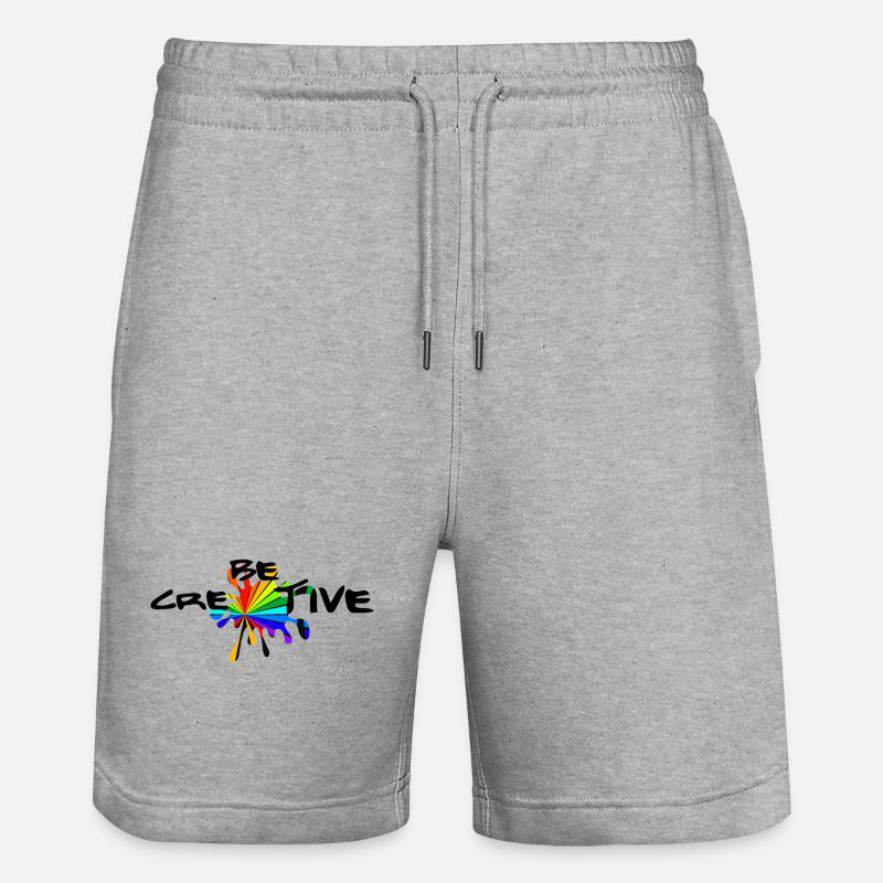 Be Creative – Inspire Your Imagination - Short de jogging bio TRAINER Stanley/Stella unisexe - gris chiné