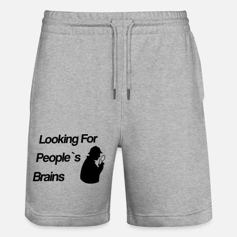 Looking For People’s Brains - Sherlock - Short de jogging bio TRAINER Stanley/Stella unisexe - gris chiné