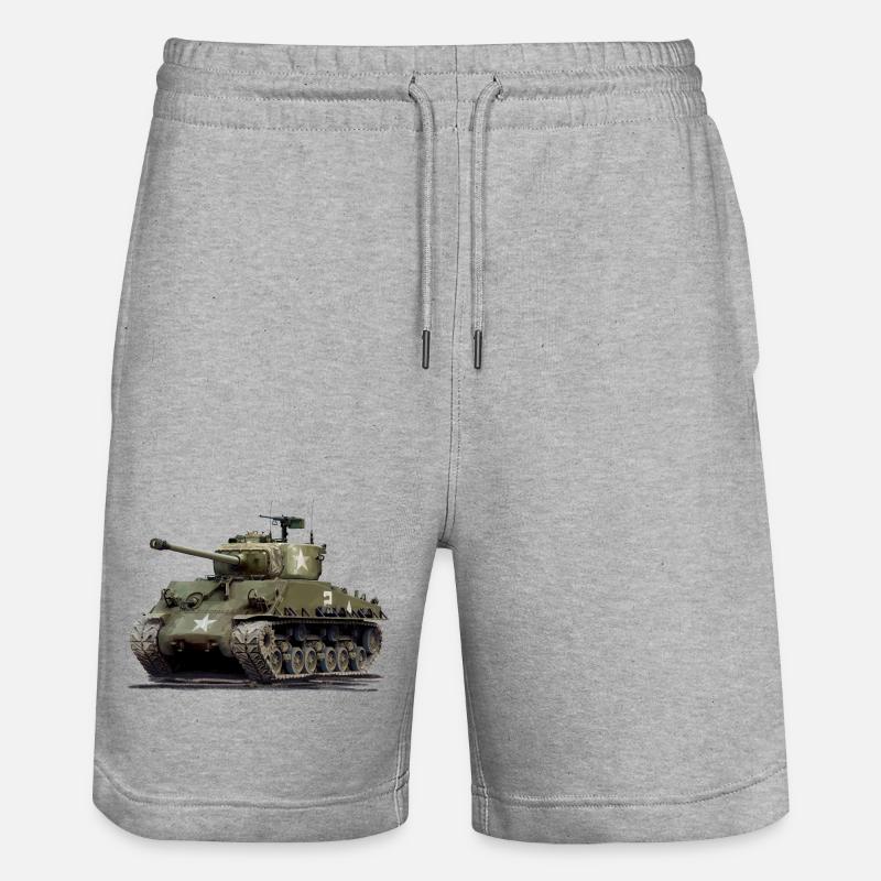 Sherman M4 - Short de jogging bio TRAINER Stanley/Stella unisexe - gris chiné