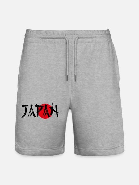 JAPAN - Stanley/Stella Trainer Unisex Organic Jogging Shorts - heather grey