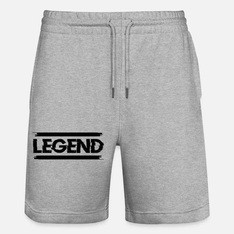 LEGEND - Short de jogging bio TRAINER Stanley/Stella unisexe - gris chiné