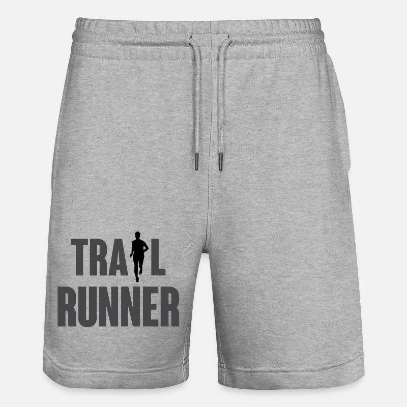 Trailrunner - Stanley/Stella Unisex Bio Joggingshorts Trainer  - Grau meliert