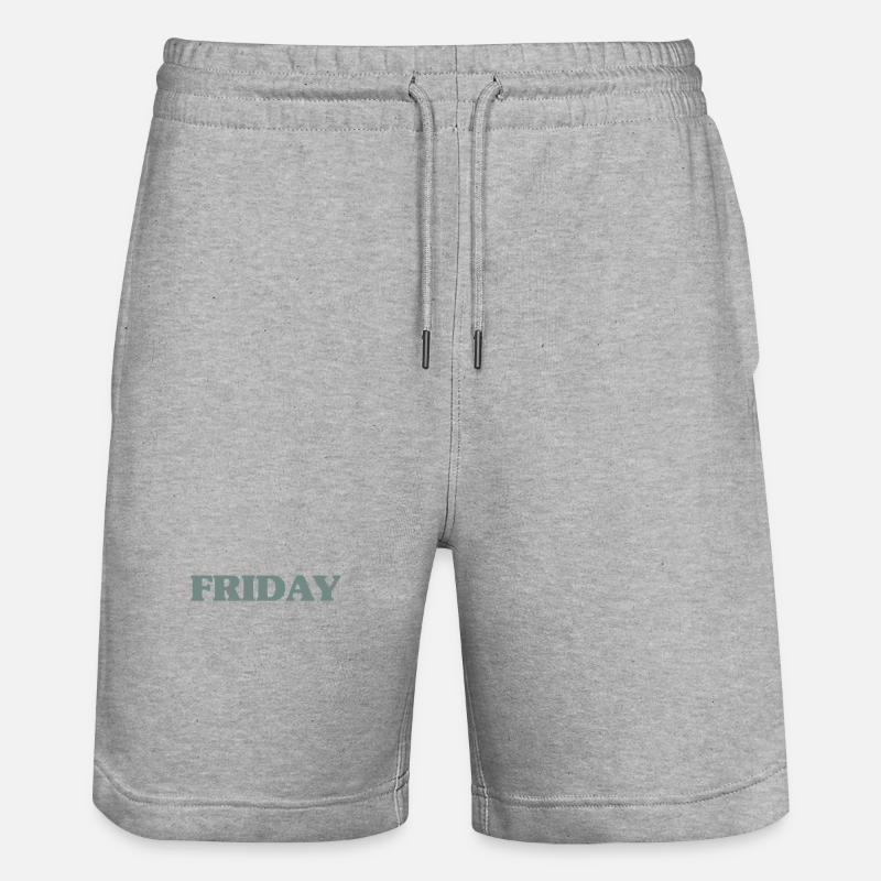 Vendredi - Short de jogging bio TRAINER Stanley/Stella unisexe - gris chiné