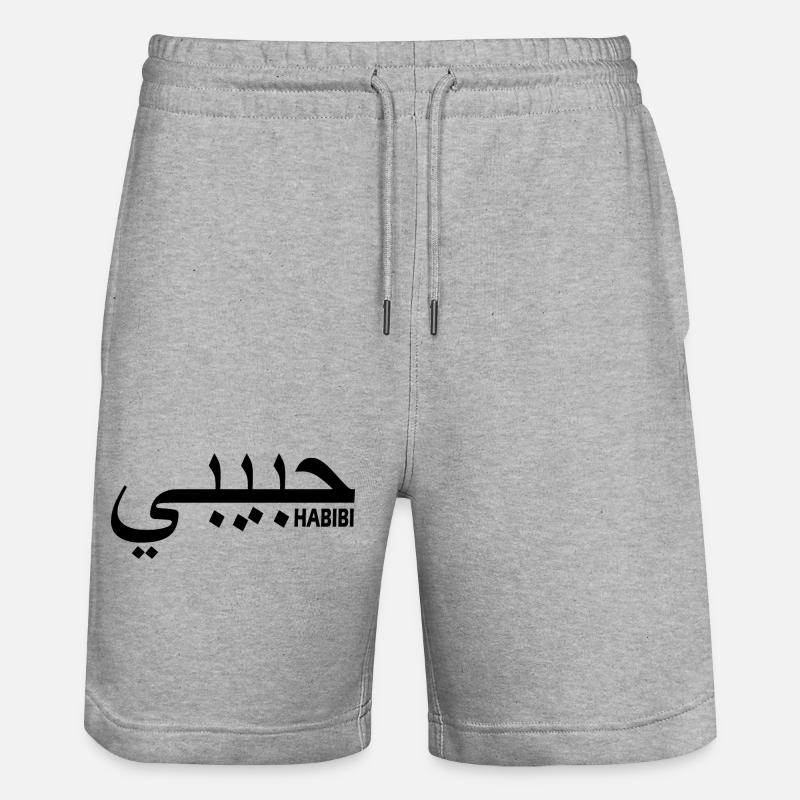 HABIBI - Short de jogging bio TRAINER Stanley/Stella unisexe - gris chiné
