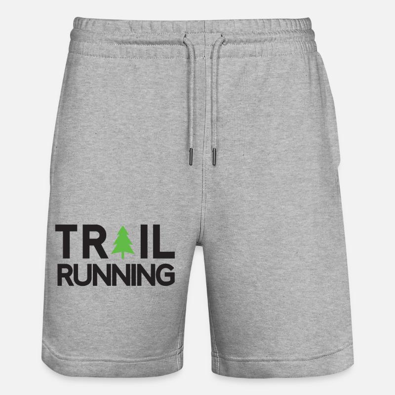 Course de sentier - Short de jogging bio TRAINER Stanley/Stella unisexe - gris chiné