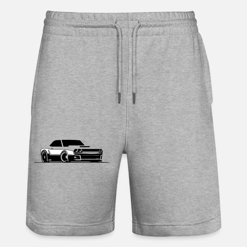 Challenger SRT Hellcat - Stanley/Stella Trainer Unisex Organic Jogging Shorts - heather grey
