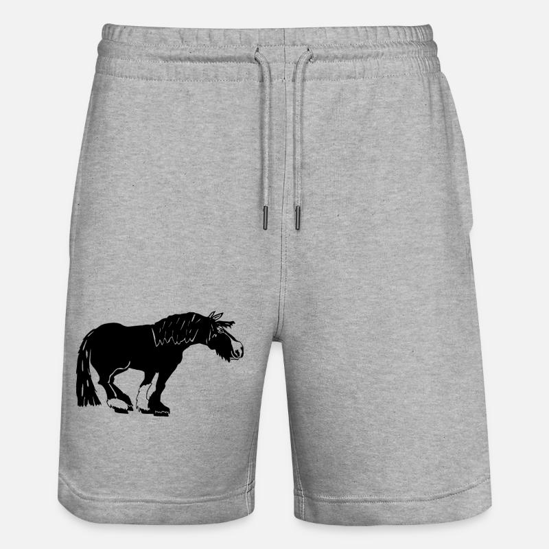 funny Tinker black, Irish Cob - Stanley/Stella Trainer Unisex Organic Jogging Shorts - heather grey