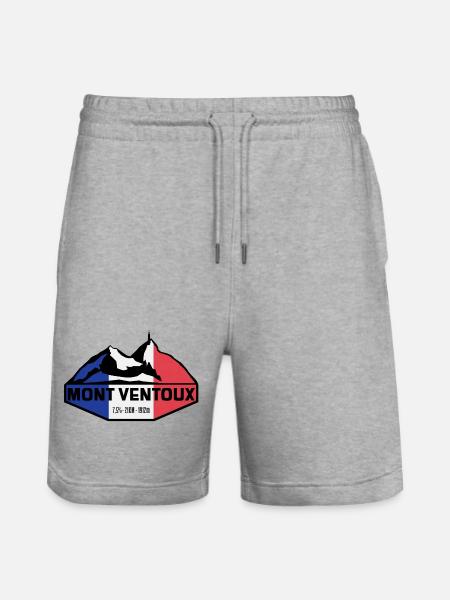 Mont Ventoux Slim France Edition - Stanley/Stella Trainer Unisex Organic Jogging Shorts - heather grey