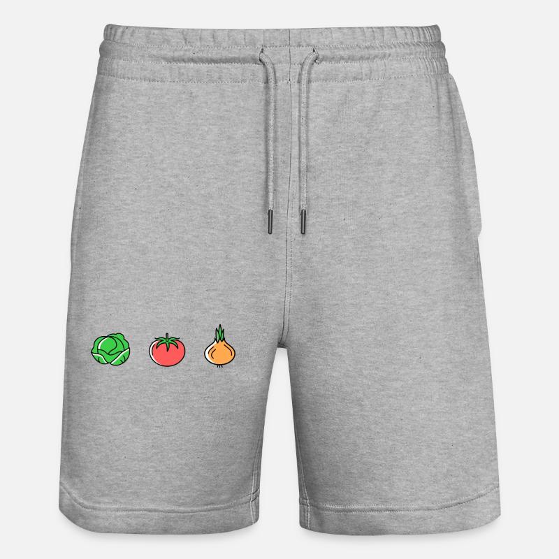 Salade Tomate Oignon - Short de jogging bio TRAINER Stanley/Stella unisexe - gris chiné