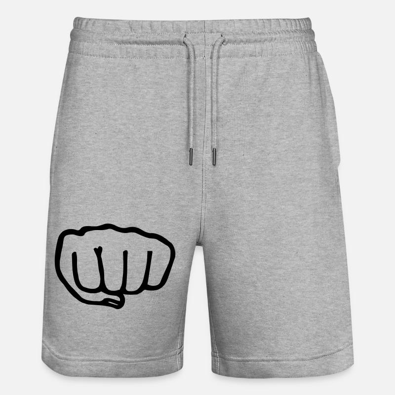 Karaté poing transparent vectra - Short de jogging bio TRAINER Stanley/Stella unisexe - gris chiné
