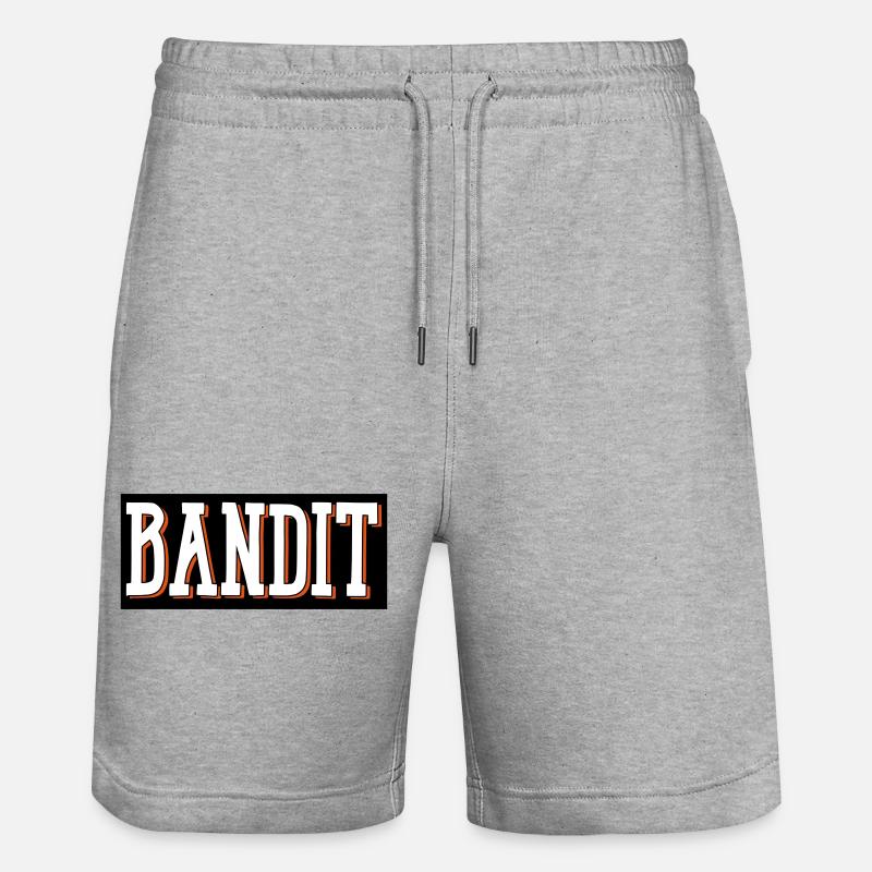 bandit voleur ganowe - Short de jogging bio TRAINER Stanley/Stella unisexe - gris chiné