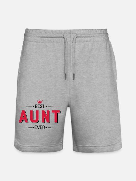 Aunt - Stanley/Stella Trainer Unisex Organic Jogging Shorts - heather grey