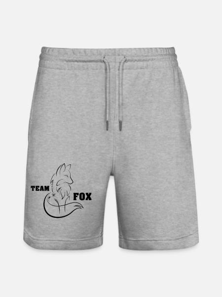 Pictogram Team Fox Fox-pictogram tekenlogo - Stanley/Stella uniseks bio-joggingshorts Mover - grijs gemêleerd