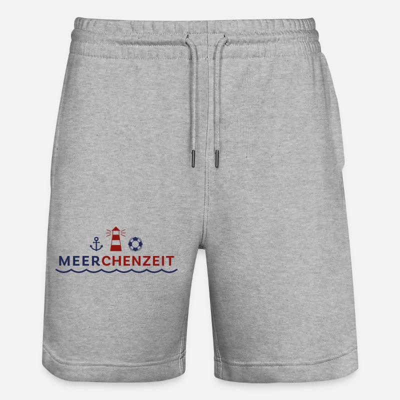 Meerchenzeit - Stanley/Stella Unisex Bio Joggingshorts Trainer  - Grau meliert
