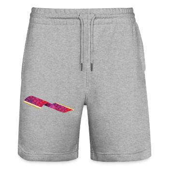 fliegender orientalischer Teppich aus 1001 Nacht - Stanley/Stella Unisex Bio Joggingshorts Trainer  - Grau meliert - Vorne - Nik (191cm) & Marisol (170cm)