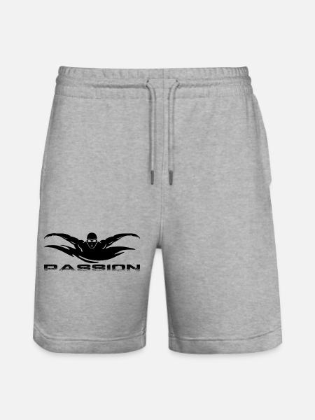 Swimming - Stanley/Stella Unisex Bio Joggingshorts Trainer - Grau meliert