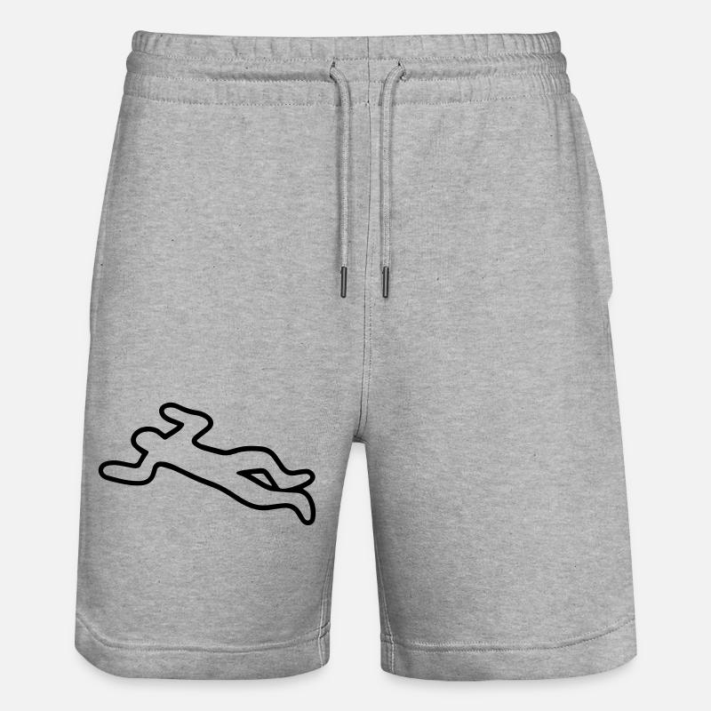 Leiche - Stanley/Stella Unisex Bio Joggingshorts Trainer  - Grau meliert