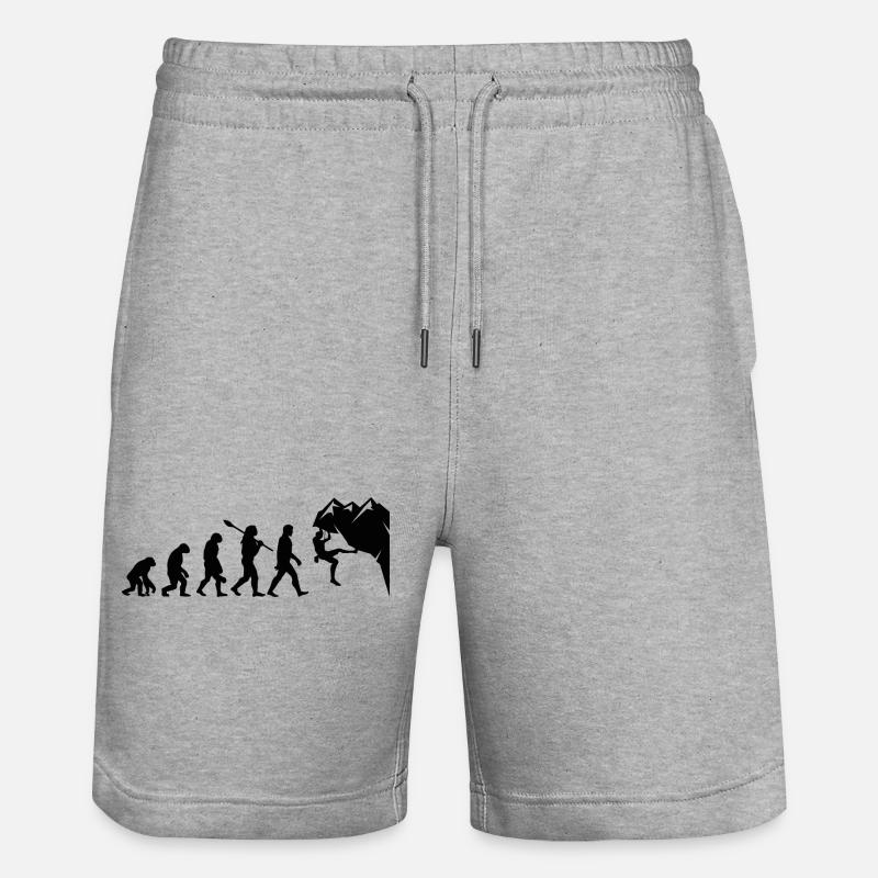 Escalade évolution - Short de jogging bio TRAINER Stanley/Stella unisexe - gris chiné