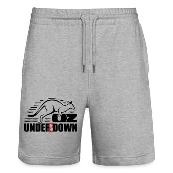 down under - Stanley/Stella Unisex Bio Joggingshorts Trainer  - Grau meliert - Vorne - Nik (191cm) & Marisol (170cm)