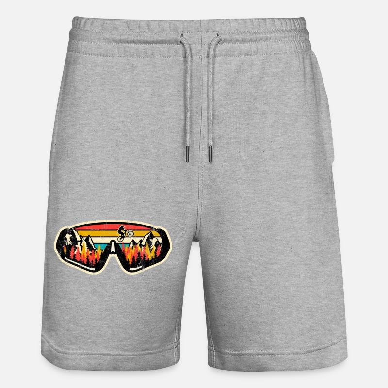 Retro MTB Sunset Schwimmbrille - Stanley/Stella Unisex Bio Joggingshorts Trainer  - Grau meliert