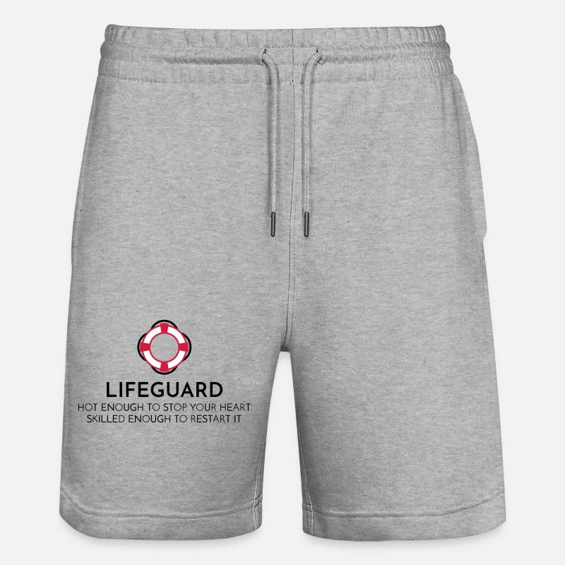 Bademeister - Stanley/Stella Unisex Bio Joggingshorts Trainer  - Grau meliert