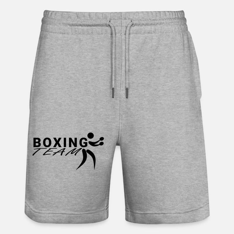 Équipe de boxe - Short de jogging bio TRAINER Stanley/Stella unisexe - gris chiné