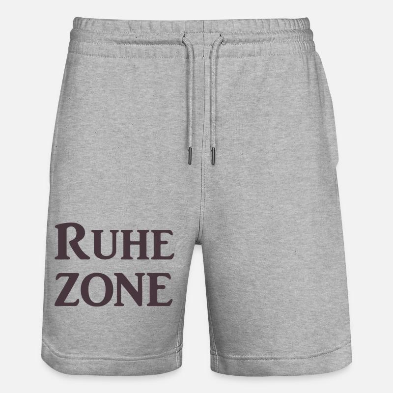 Ruhezone - Stanley/Stella Unisex Bio Joggingshorts Trainer  - Grau meliert