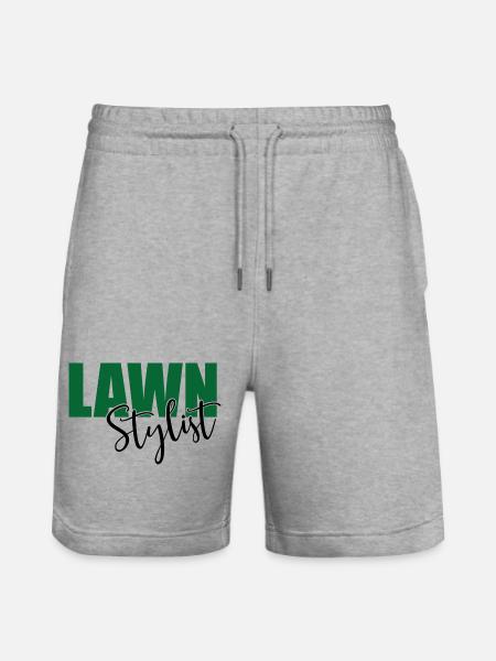 Rasen mähen - Stanley/Stella Unisex Bio Joggingshorts Trainer - Grau meliert