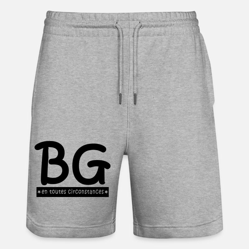BG en toutes circonstances - Short de jogging bio TRAINER Stanley/Stella unisexe - gris chiné