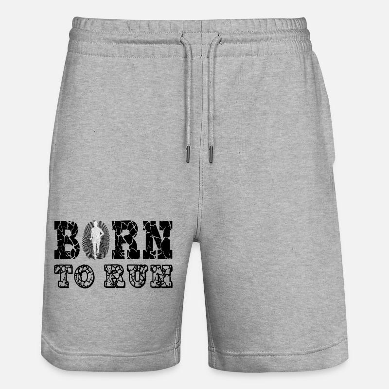 Runner - Stanley/Stella Unisex Bio Joggingshorts Trainer  - Grau meliert