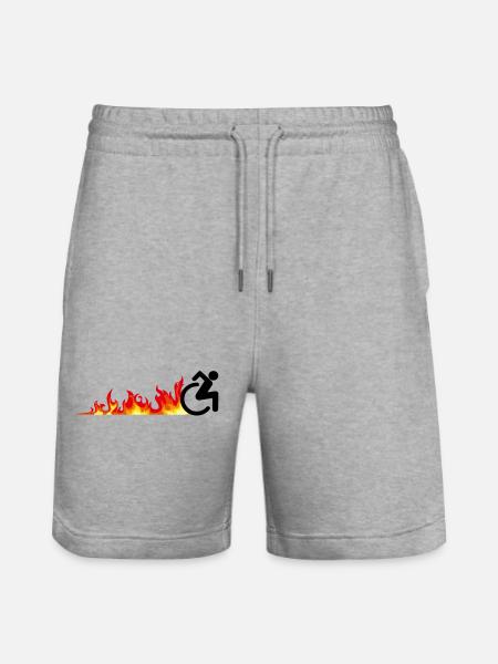 Fast wheelchair user. Fast wheelchair user * - Stanley/Stella Trainer Unisex Organic Jogging Shorts - heather grey