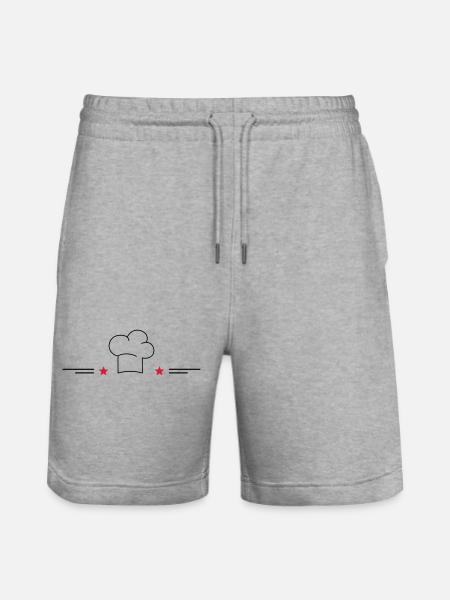 Design for cooking aprons - Stanley/Stella Trainer Unisex Organic Jogging Shorts - heather grey