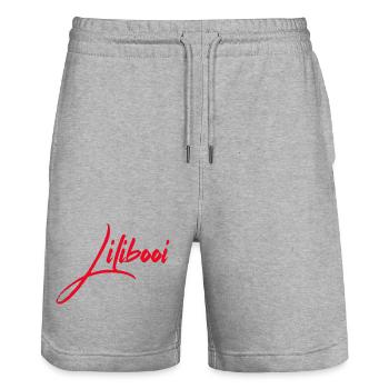 Lilibooi ( Lilibooi ) - Short de jogging bio TRAINER Stanley/Stella unisexe - gris chiné - Devant - Nik (191cm) & Marisol (170cm)