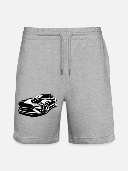 GT 500 - Stanley/Stella Trainer Unisex Organic Jogging Shorts - heather grey
