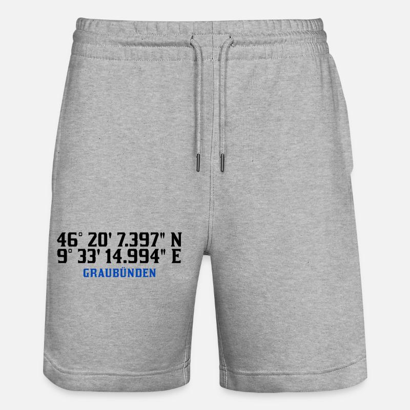Grisons - Short de jogging bio TRAINER Stanley/Stella unisexe - gris chiné