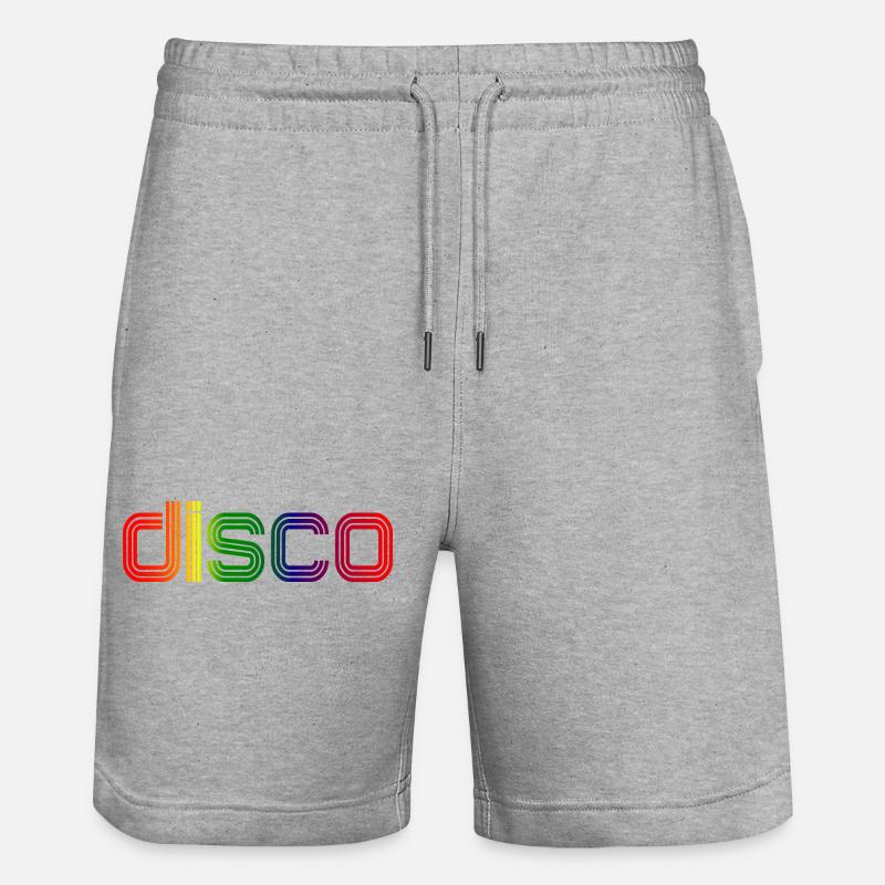 Disco Spectrum Neon Retro - Stanley/Stella Unisex Bio Joggingshorts Trainer - Grau meliert