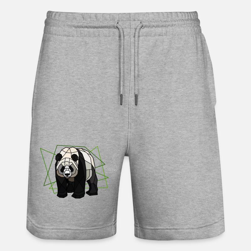 Grand Panda - Short de jogging bio TRAINER Stanley/Stella unisexe - gris chiné